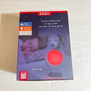 Day the Dog Sleep Trainer Nightlight - Gray and Red